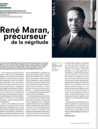 Chroniques, René Maran